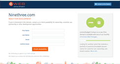 Desktop Screenshot of ninethree.com